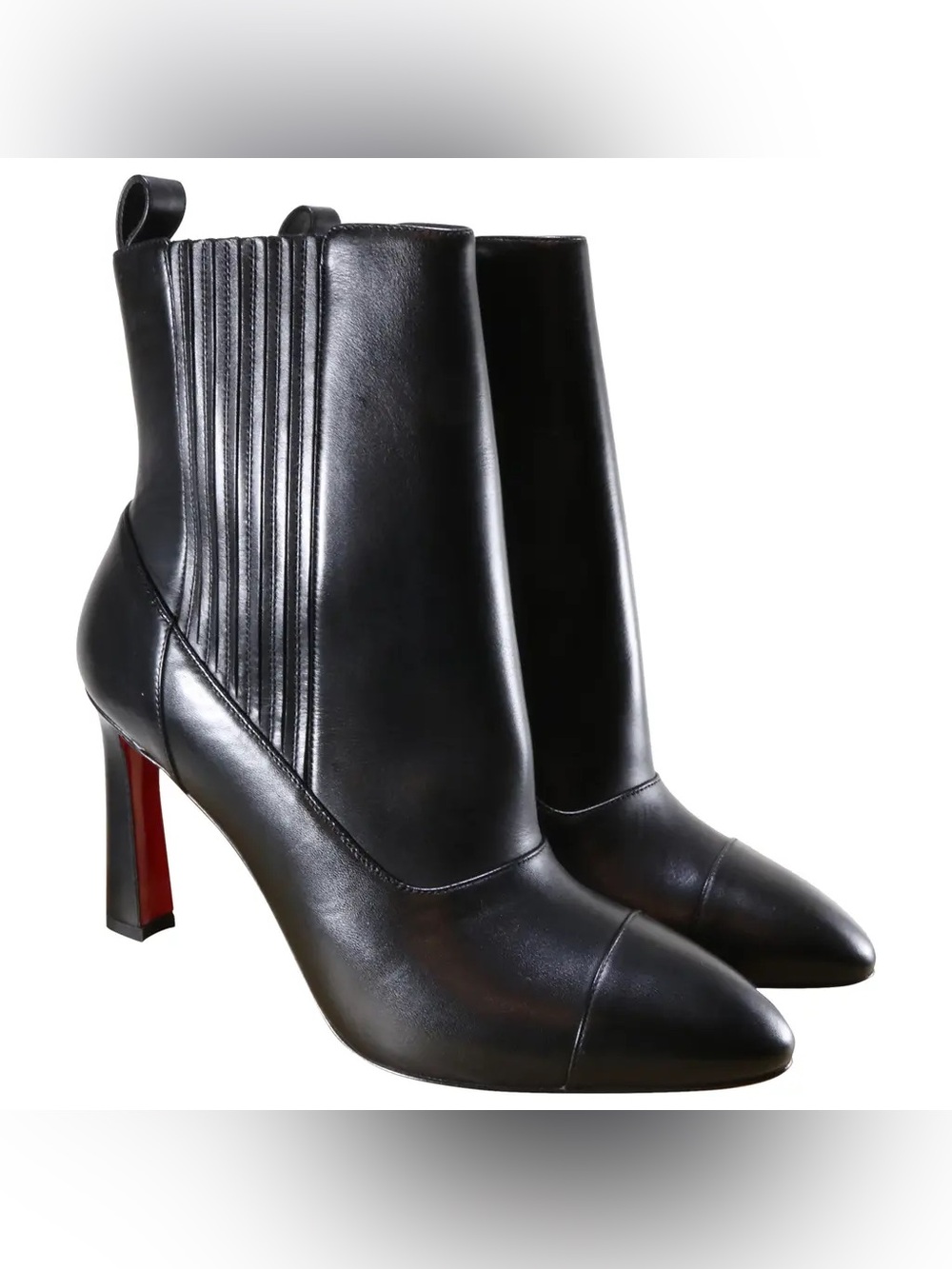 Christian Louboutin "Me In The 90s" black leather ankle boots
